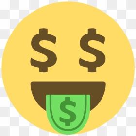 Free Emoji Pumpkin Templates - Money Face Emoji, HD Png Download - dinero png