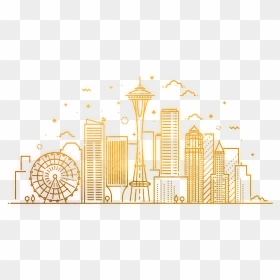 Seattle Clipart, HD Png Download - seattle skyline png