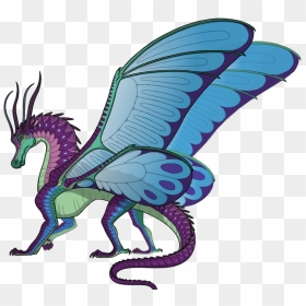 Blue Wings Of Fire Silkwing, HD Png Download - fire wings png