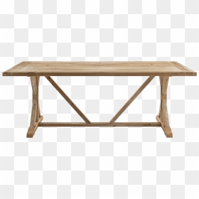 Trestle Table Png Clipart - Dining Table Wood Png, Transparent Png - wood table png