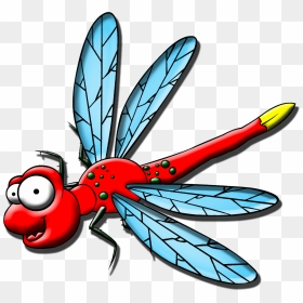 Cartoon Dragonfly, HD Png Download - dragonfly silhouette png