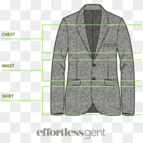 Parts Of A Sports Jacket, HD Png Download - man in suit silhouette png