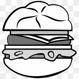 Silhueta De Hamburguer Png, Transparent Png - burger clipart png