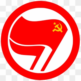 Red And Black Flag Antifa, HD Png Download - communism symbol png