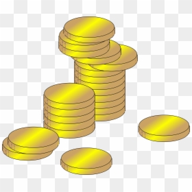 Gold Coins Clip Art, HD Png Download - cash pile png