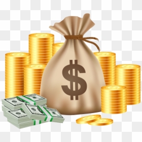 Bolsas De Dinero Png, Transparent Png - cash pile png