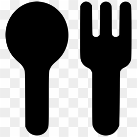 Baby Spoon & Fork White Icon, HD Png Download - baby hand png