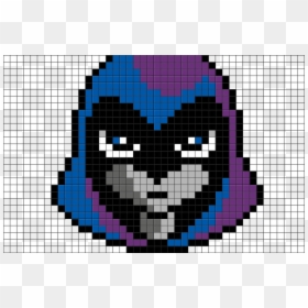 Raven Teen Titan Pixel Art, HD Png Download - raven teen titans png