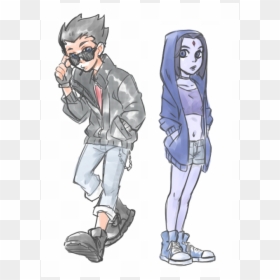 Raven And Robin Fan Art, HD Png Download - raven teen titans png