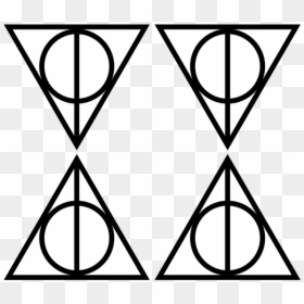 Symbol Harry Potter Deathly Hallows, HD Png Download - deathly hallows symbol png