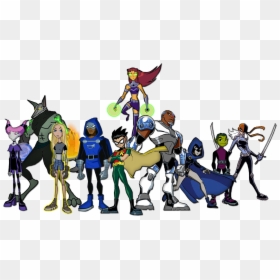 Teen Titans Characters, HD Png Download - raven teen titans png