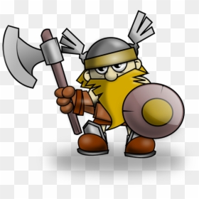 Vikingos Caricatura, HD Png Download - viking shield png