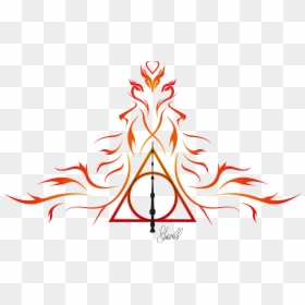 Illustration, HD Png Download - deathly hallows symbol png