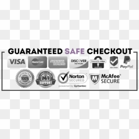 Guaranteed Safe Checkout Grey, HD Png Download - mermaid scales png