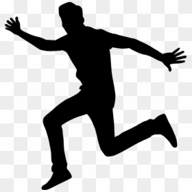 Jumping Man Silhouette, HD Png Download - jumping silhouette png
