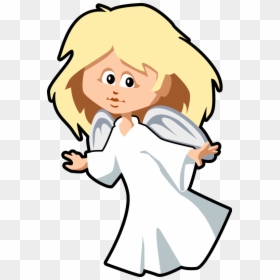Angel Cartoon Transparent Background, HD Png Download - christmas angel png