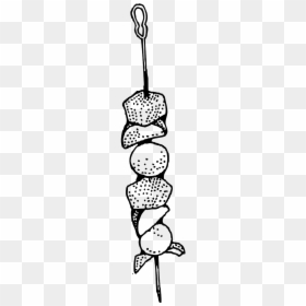Kebab Clipart Black And White, HD Png Download - kebab png