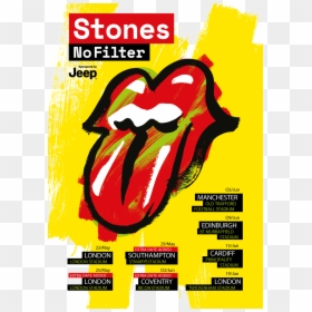 Rolling Stones No Filter Tour Poster, HD Png Download - rolling stones tongue png