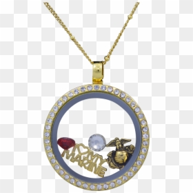 Locket, HD Png Download - bling necklace png