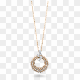 Rose Gold Diamond Chain Pendant, HD Png Download - bling necklace png
