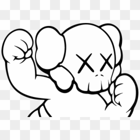 Kaws Drawing, HD Png Download - kaws png