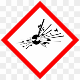 Ghs Pictograms Explosive, HD Png Download - powder explosion png