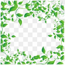 Green Leaves Border Png, Transparent Png - leaves border png