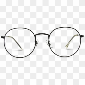 Blaine Round Metal Clear Glasses, HD Png Download - hipster glasses transparent png