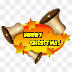 Merry Christmas Bell Png, Transparent Png - christmas stars png