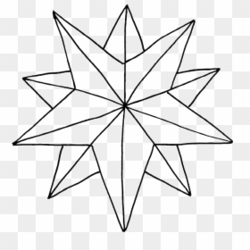 Christmas Star Coloring Page, HD Png Download - christmas stars png