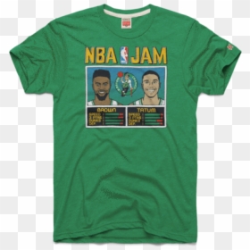 Nba Jam Celtics Shirt, HD Png Download - jayson tatum png
