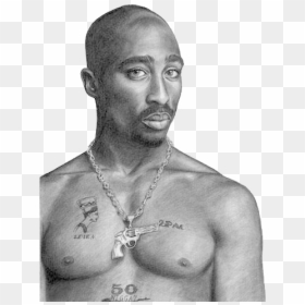 Tupac With No Background, HD Png Download - notorious big png