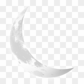 The Waning Crescent Moon Is The Very Last Moon Phase, - Glowing Crescent Moon Png, Transparent Png - half moon png