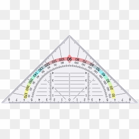 Triangular Protractor Clip Arts - Triangular Protractor, HD Png Download - protractor png