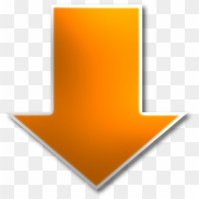 Down Arrow Yellow Pointing Png - Yellow Orange Down Arrow Png, Transparent Png - yellow arrow png
