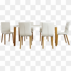 Double Star Furniture Nordic Dining Table With Chair - Dining Room Table In A Transparent Background, HD Png Download - wood table png