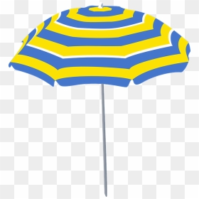Transparent Shade Clipart - Beach Umbrella Cartoon Png, Png Download - beach umbrella png