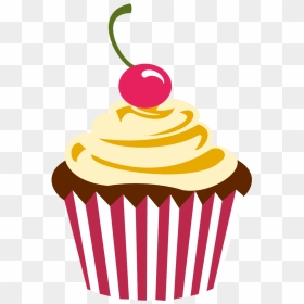 Cupcake Logo Png Cherry Chocolate Cupcake By - Transparent Background Cupcake Clipart, Png Download - cupcakes png