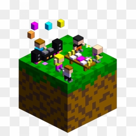 Educational Toy, HD Png Download - minecraft grass block png
