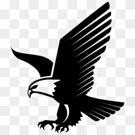 Flying Eagle Silhouette - Eagle Clipart, HD Png Download - eagle silhouette png