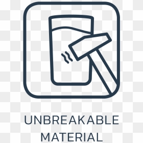 Unbreakable Material Logo, HD Png Download - glass shatter png
