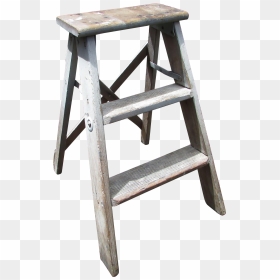 Transparent Wooden Ladder Png - Ladder Png Wooden Step, Png Download - stool png