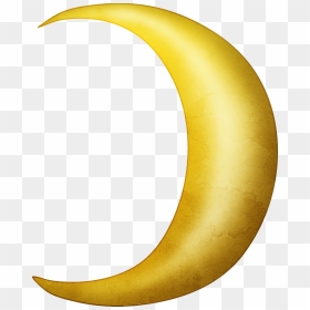 Crescent Moon Lunar Phase Clip Art - Yellow Crescent Moon Png, Transparent Png - half moon png