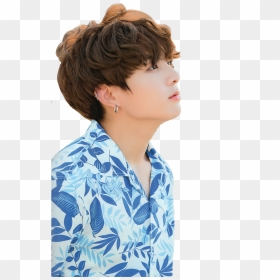 Jungkook Bts Curly Hair , Png Download - Jungkook Looking At The Sky, Transparent Png - curly hair png