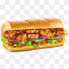 Chicken Teriyaki Sub Sandwich - Subway Chicken Teriyaki Tag, HD Png Download - sub sandwich png