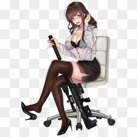 Girl Office Zerochan Anime, HD Png Download - dsr 50 png