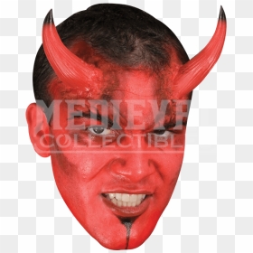 Large Devil Horns - Devil Make Up, HD Png Download - devil pitchfork png