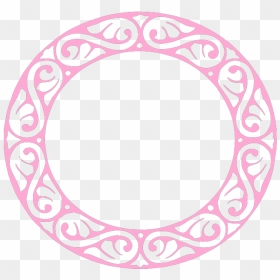 Monogram Circle Frame Png, Transparent Png - pink frame png