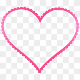 Free Png Pink Heart Border Frame Png Images Transparent - Pink Heart Border Clipart, Png Download - pink frame png