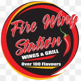 Fire Wing Station Logo - Label, HD Png Download - fire wings png